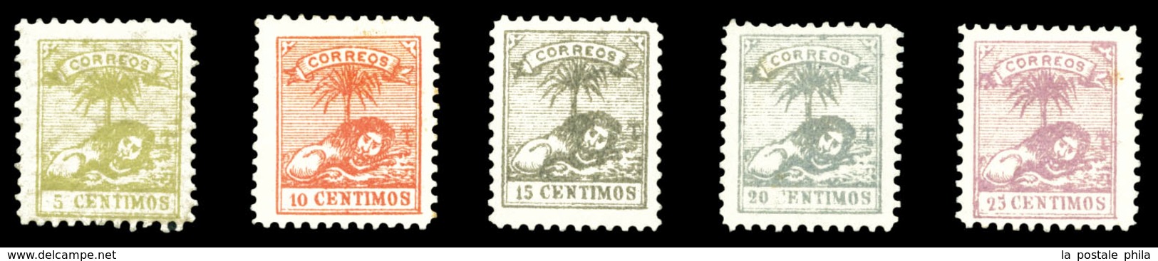 * N°134/38, Série Complète De 1896, Les 5 Valeurs TB  Qualité: *  Cote: 375 Euros - Postes Locales & Chérifiennes