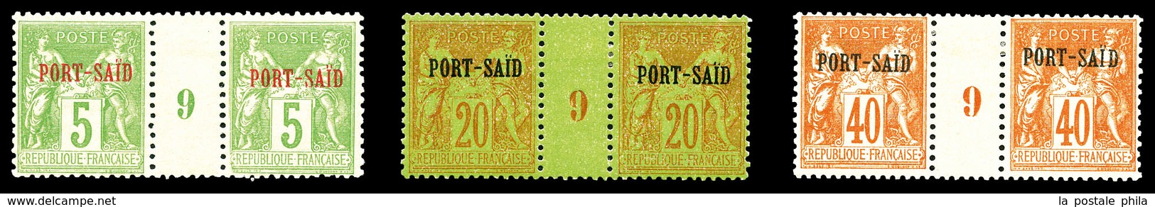 * N°5, 10 Et 13 En Paires Millésimes. TB (certificat)  Qualité: *  Cote: 960 Euros - Unused Stamps