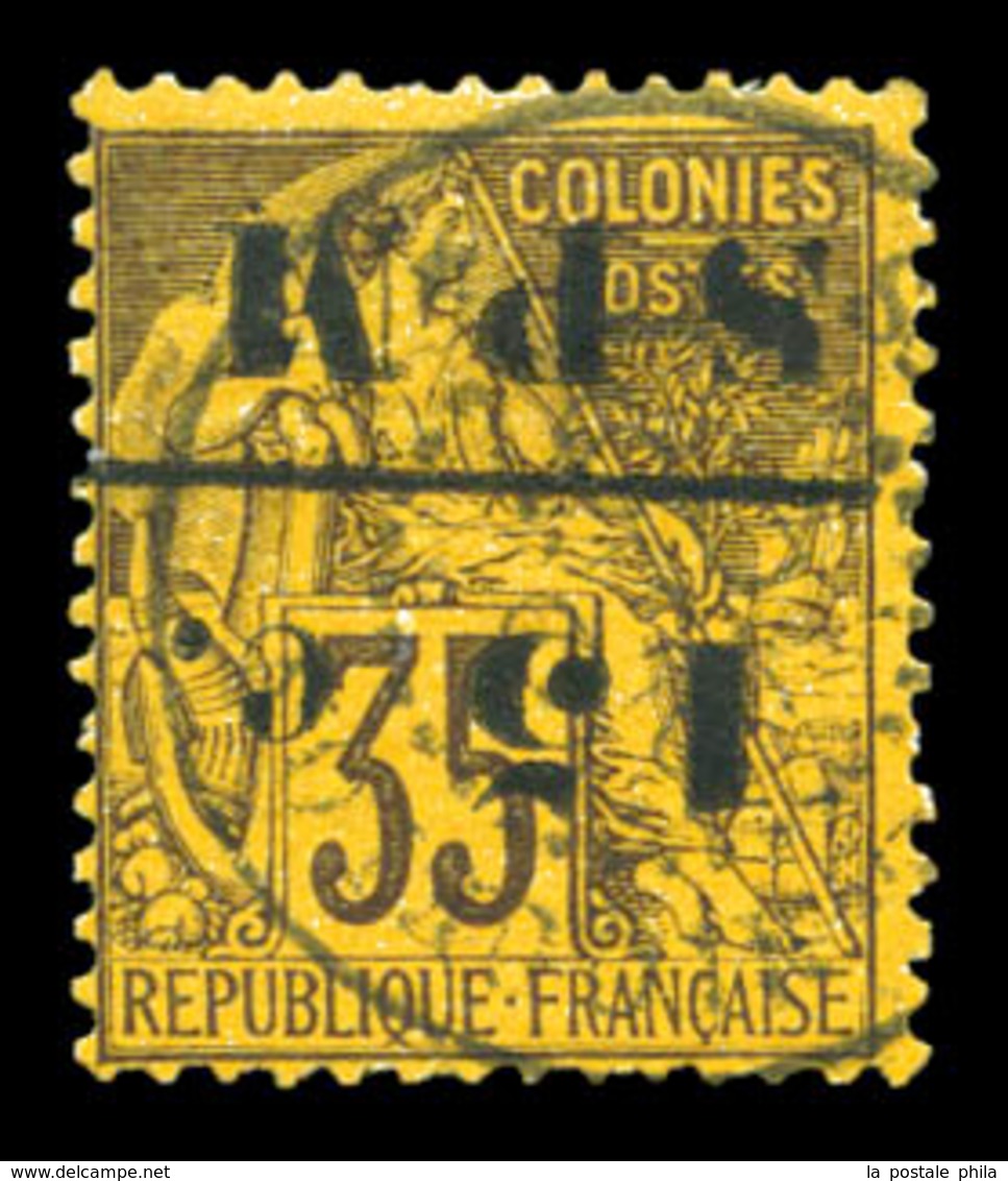 O N°13a, 15c Sur 35 De 1881, Surcharge Renversée. SUP (certificat)  Qualité: O  Cote: 1000 Euros - Used Stamps