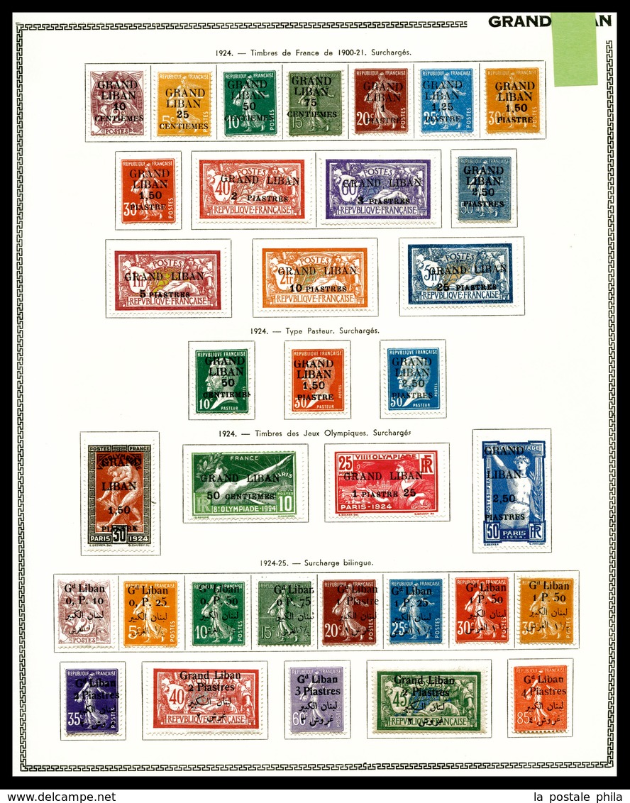 * GRAND LIBAN,1924/1945: Poste, PA, Taxe, Collection Bien Fournie. TB  Qualité: *  Cote: 2113 Euros - Collections