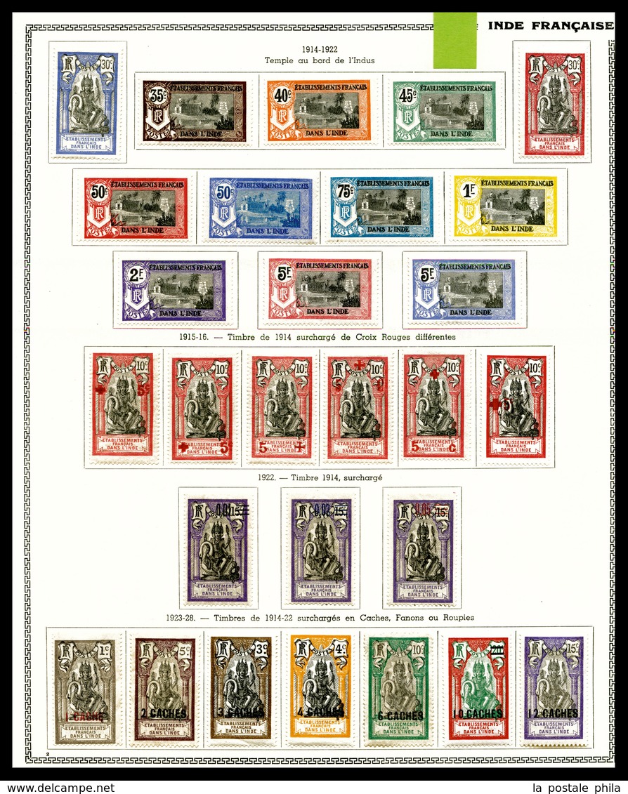 * INDE, 1903/1948: Poste, PA. Bloc, Taxe Collection Bien Fournie. TB  Qualité: *  Cote: 861 Euros - Collections