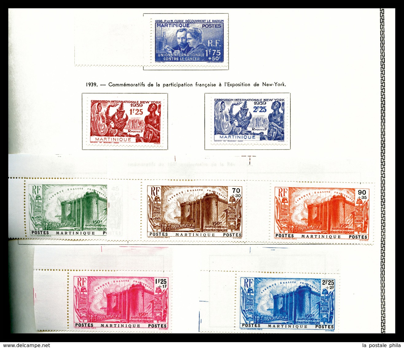 * MARTINIQUE, 1908/1947: Poste, PA. Bloc, Taxe Collection Bien Fournie. TB  Qualité: *  Cote: 614 Euros - Collections