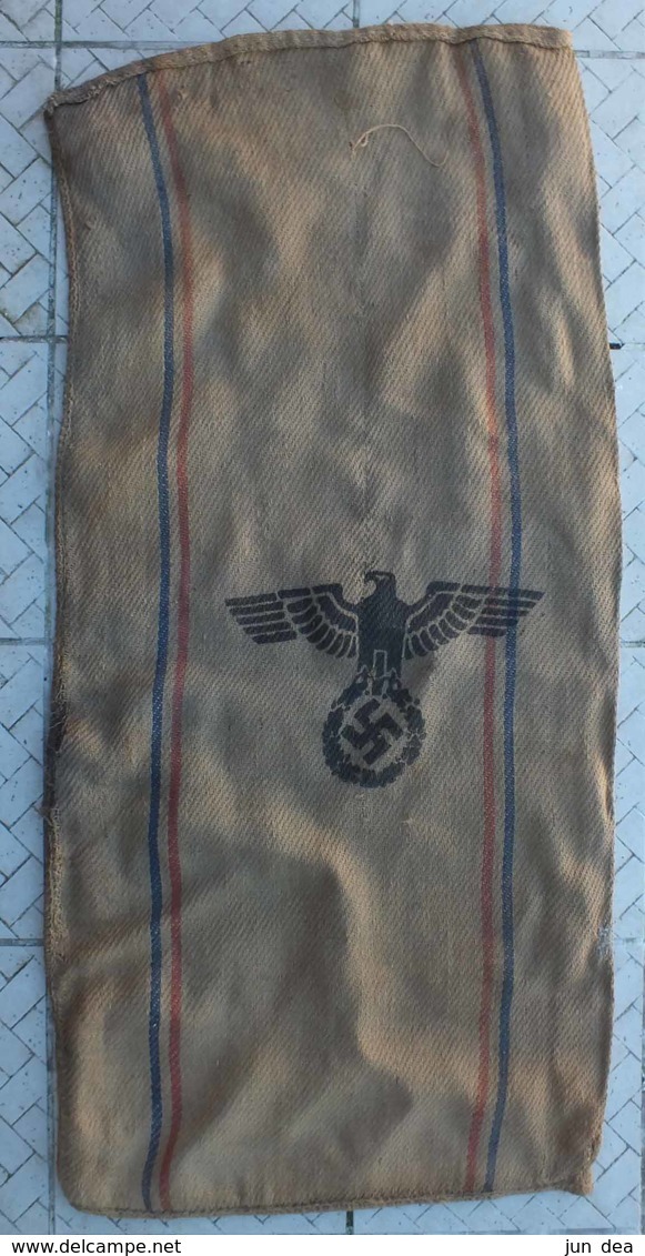 ANCIEN SAC DE JUTE ALLEMAND H.V.ST - WW2 - 130 PAR 60 CM - Equipement