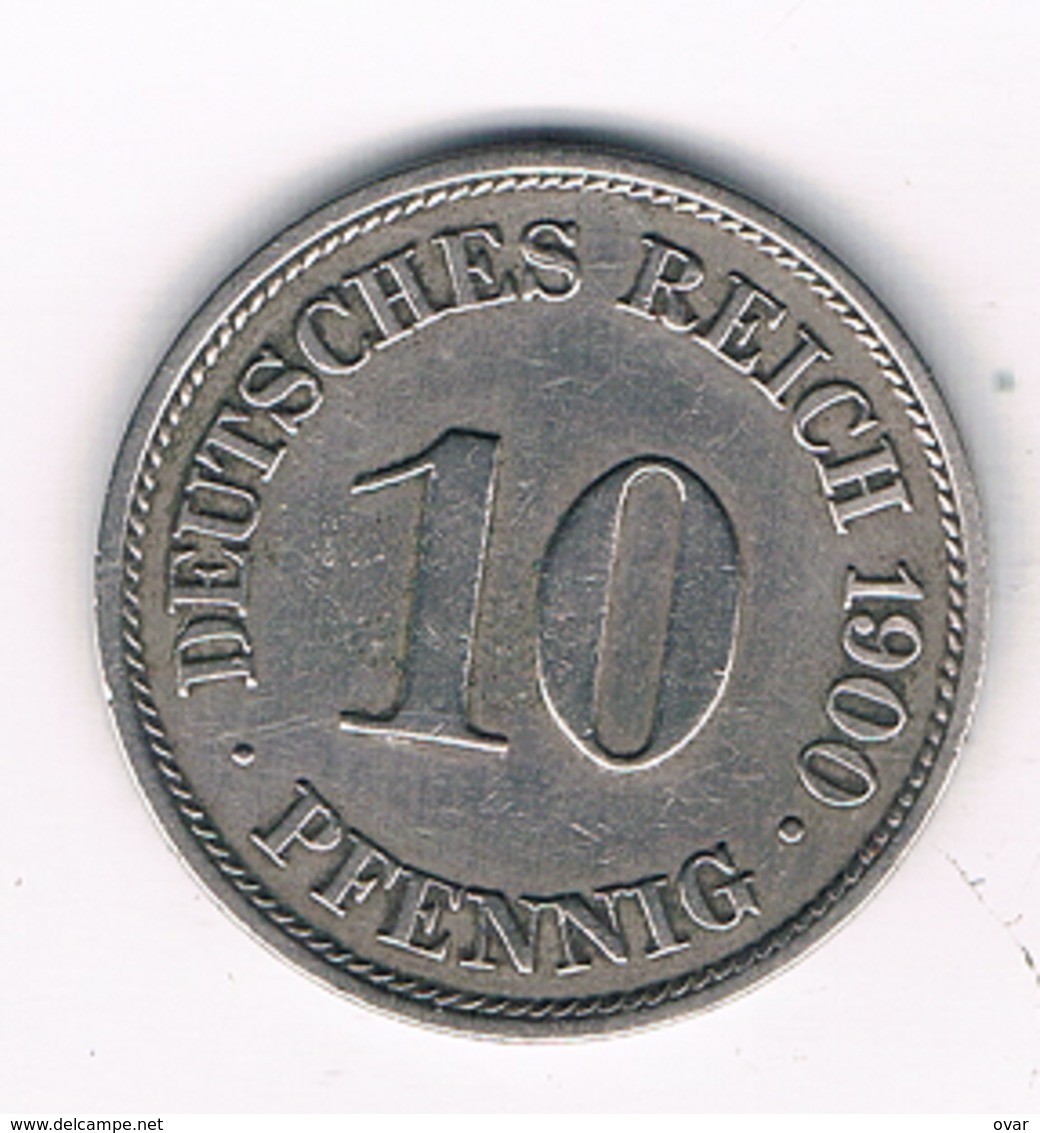 10 PFENNIG 1900 A DUITSLAND /4395/ - 10 Pfennig