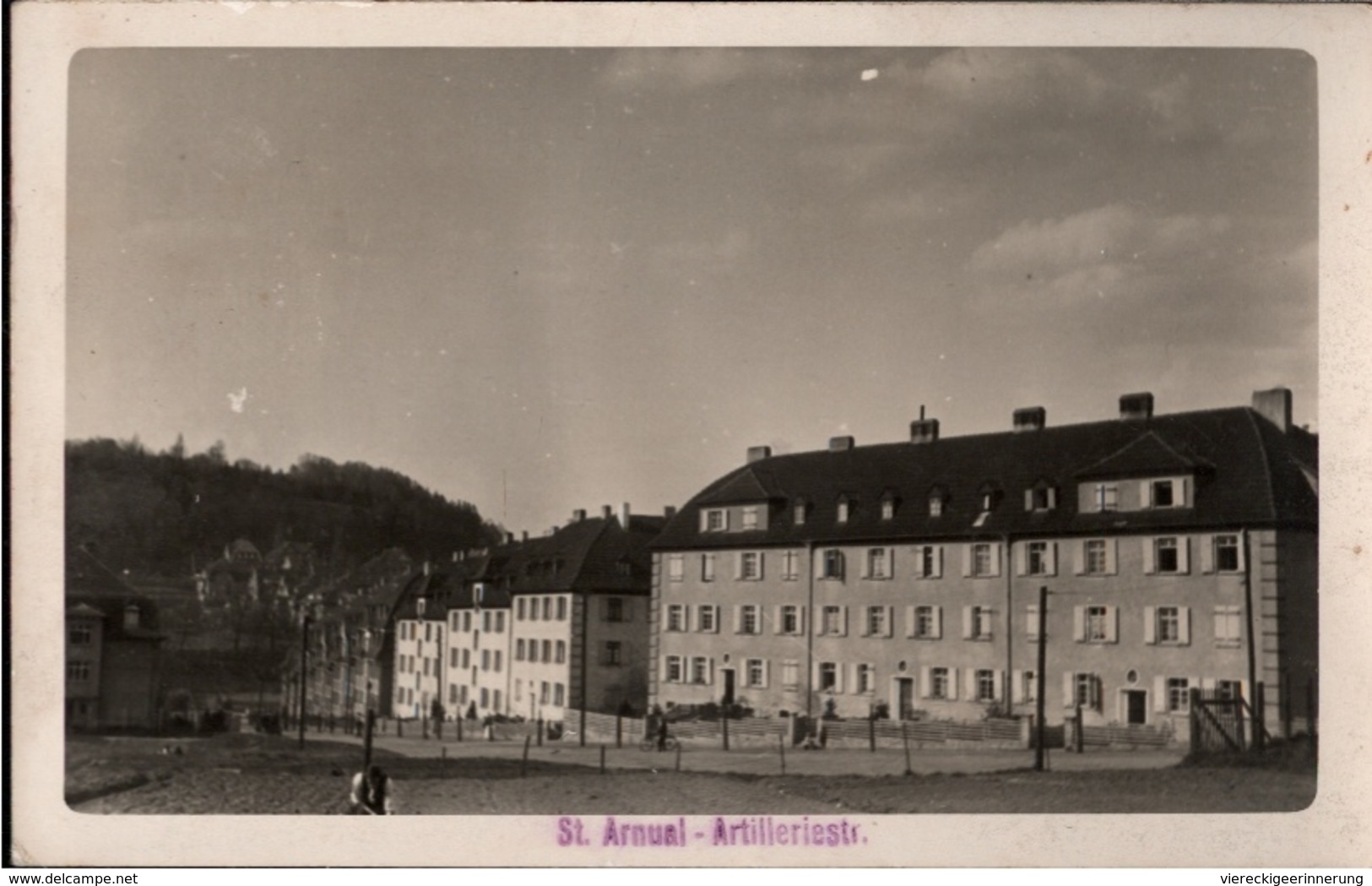 ! Alte Ansichtskarte Aus St. Arnual, Foto, Photo, Artilleriestraße, Saarbrücken, Saarland, 1932 - Saarbruecken