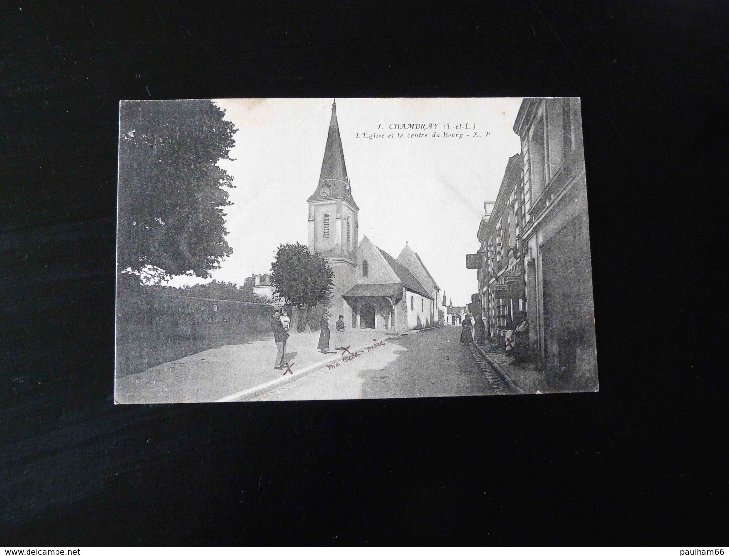 CHAMBRAY   L'EGLISE ET LE CENTRE DU BOURG - Autres & Non Classés