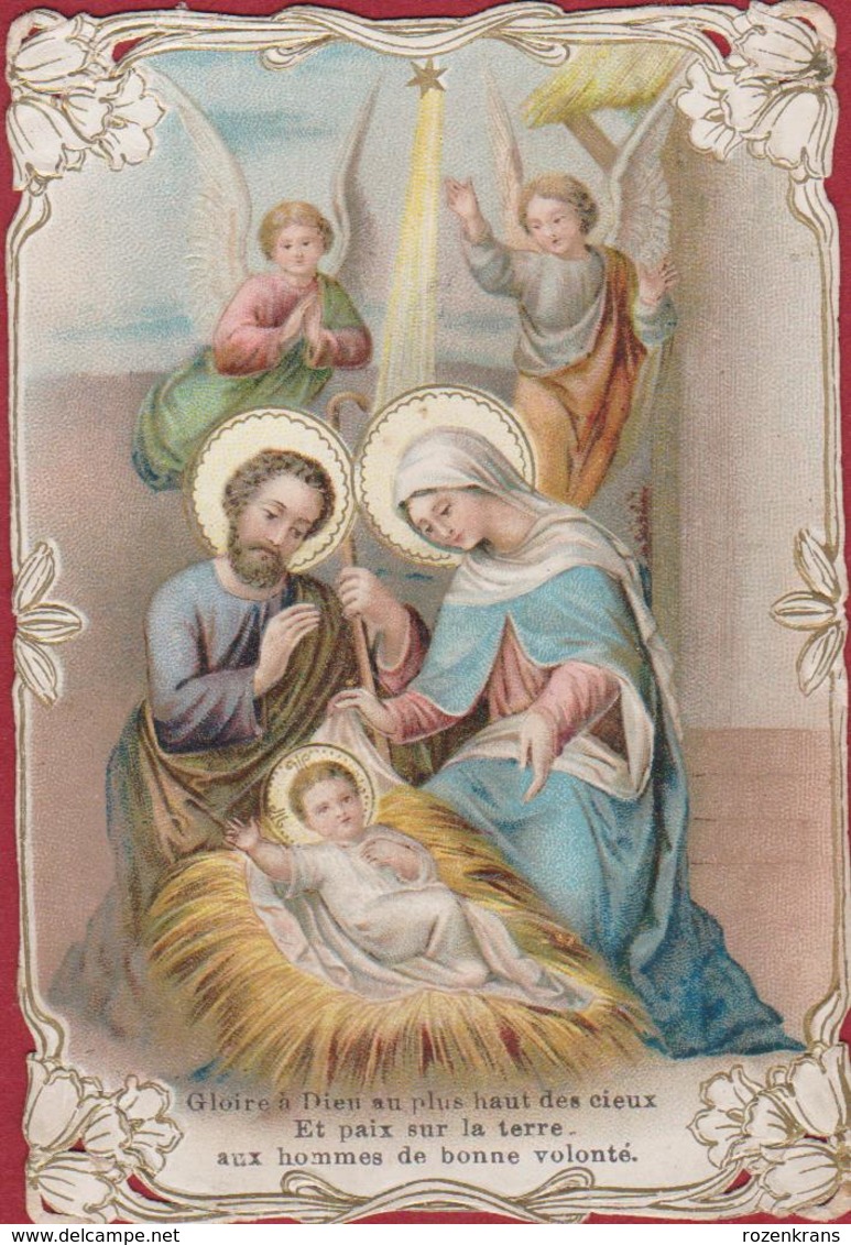 Image Pieuse Santini Holy Family Weihnachtskrippe Nativity Scene Manger Kribbe Crib De Noël Presepio Presepe Belenismo - Devotieprenten