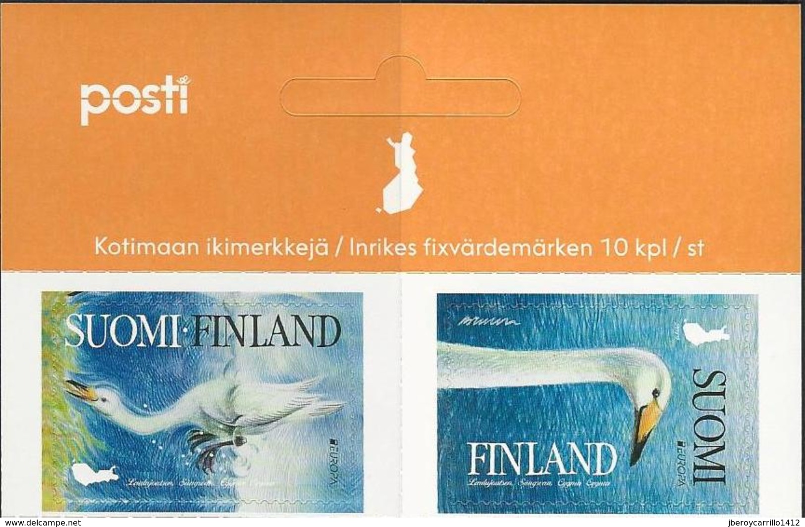 FINLANDIA /FINLAND / FINNLAND /FINLANDIE   -EUROPA 2019-NATIONAL BIRDS.-"AVES-BIRDS -VÖGEL-OISEAUX"- SERIE CABECERA HOJA - 2019