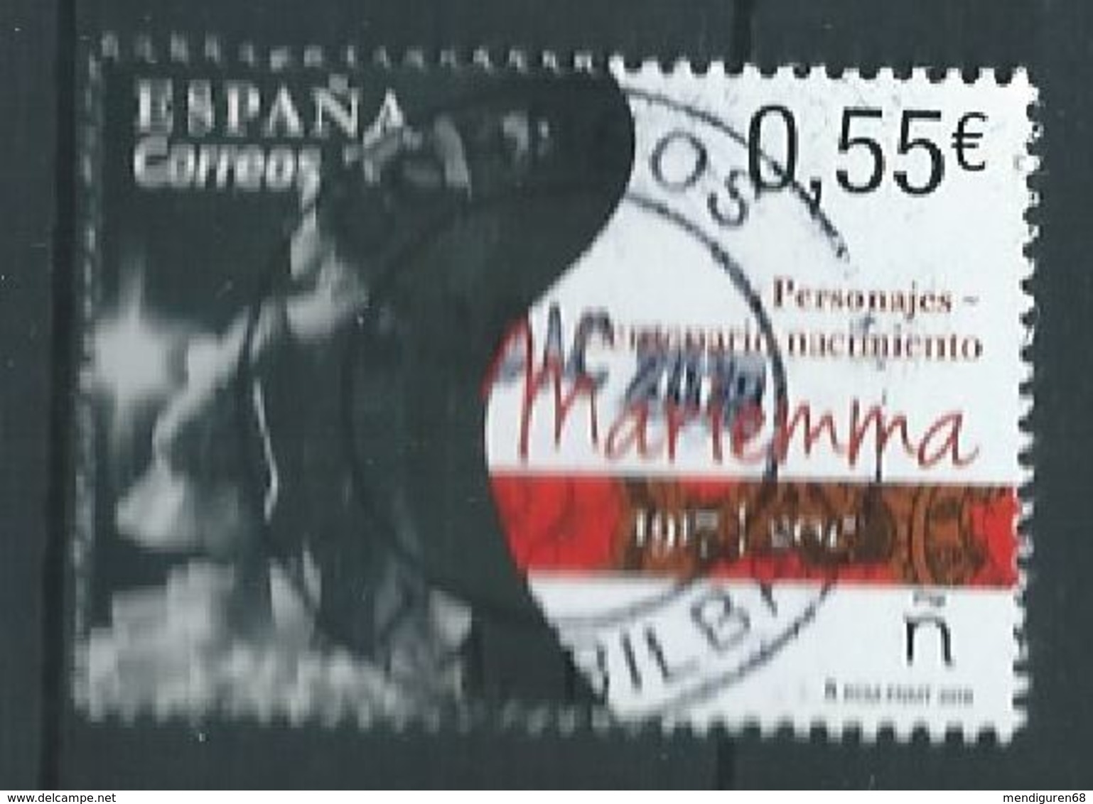 ESPAGNE SPANIEN SPAIN ESPAÑA 2018 CENTENARY OF MARIEMMA BORN USED ED 5234 MI 5263 YT 4968 - Gebraucht