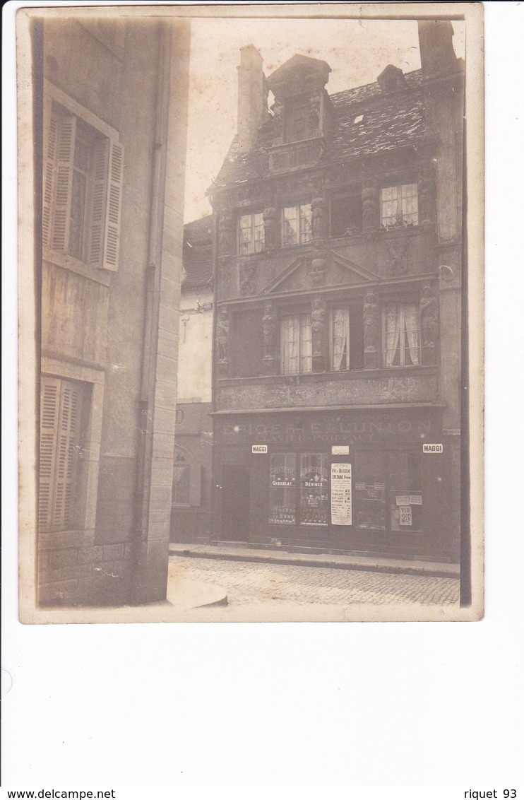 DIJON - Côte D'Or 21 - Photo Originale De La Maison Des Cariatides - Epicerie De L'union - Fotografia