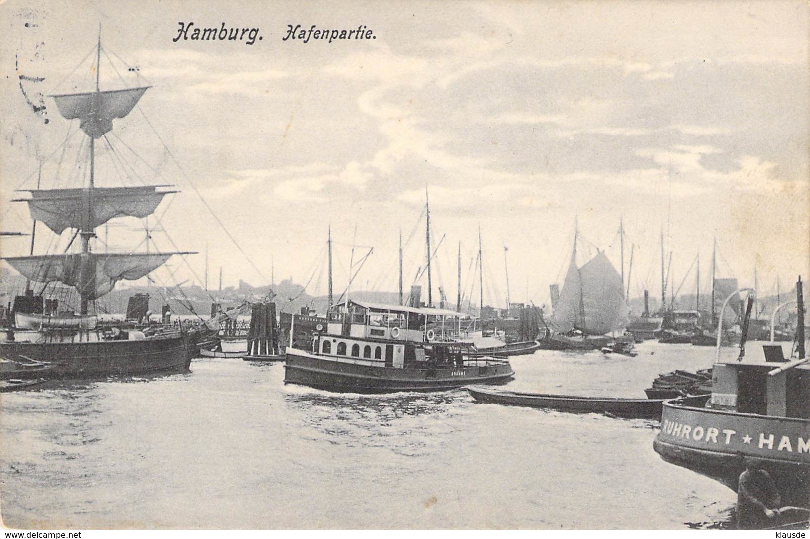 Hamburg - Hafenpartie 1907 - Altona