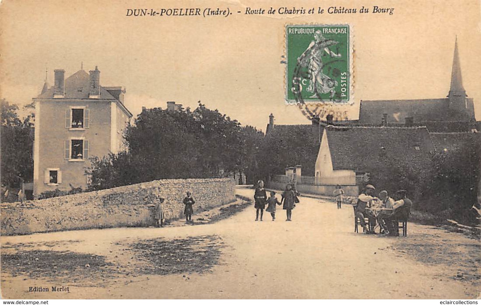 Dun-le-Poëlier      36       Route De Chabris Et Le Château Du Bourg         (voir Scan) - Altri & Non Classificati