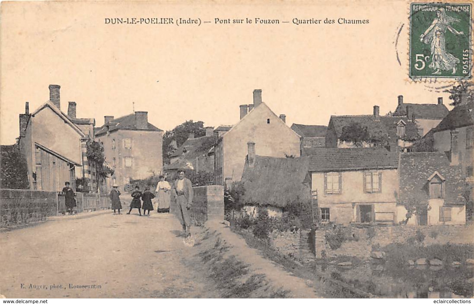 Dun-le-Poëlier      36        Pont Sur Le Fouzon. Quartier Des Chaumes         (voir Scan) - Other & Unclassified