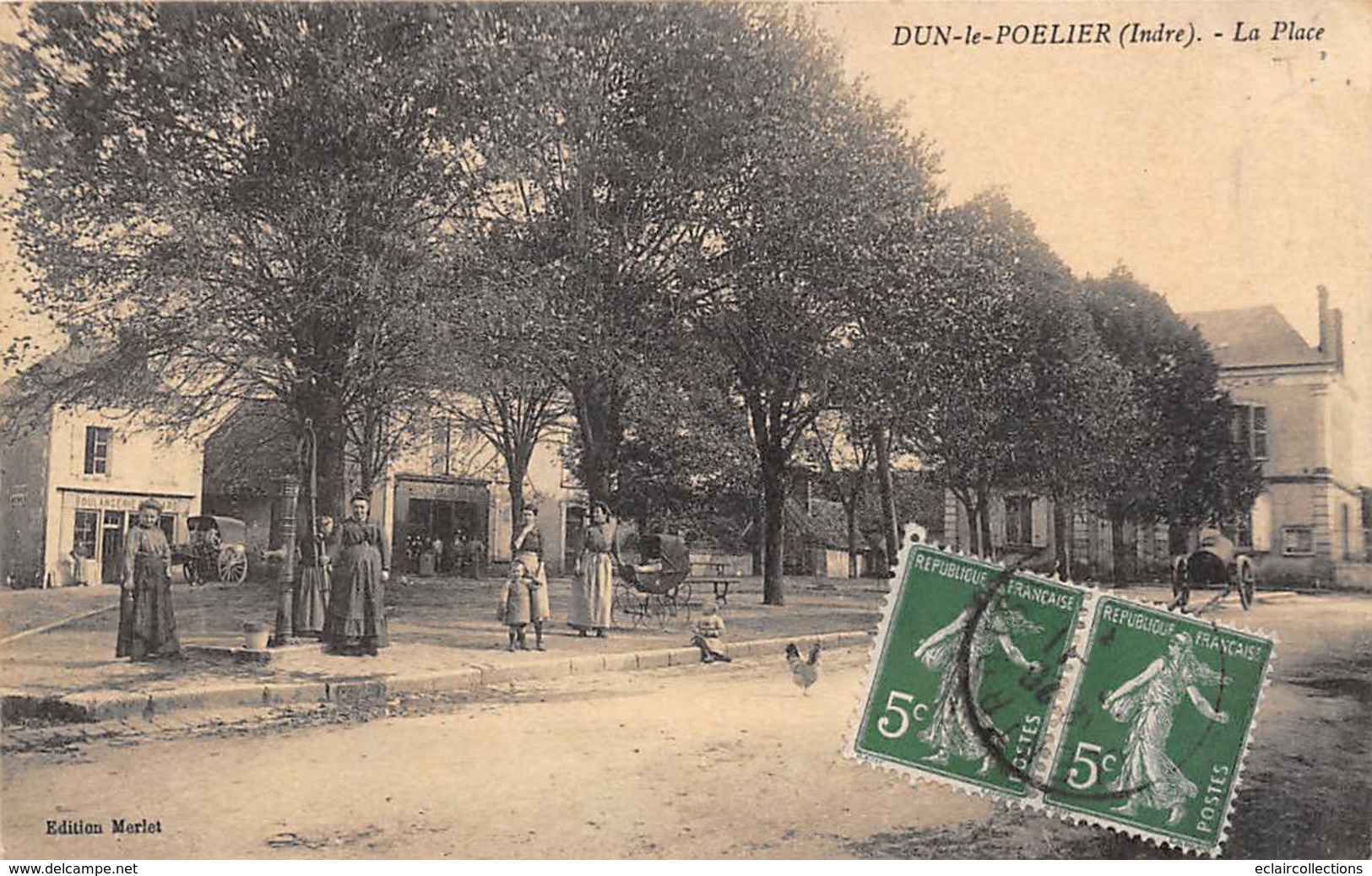 Dun-le-Poëlier      36      La Place           (voir Scan) - Otros & Sin Clasificación