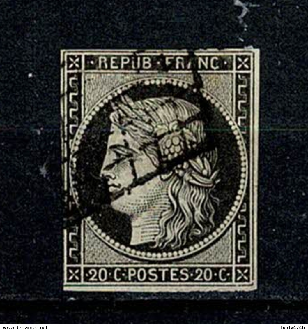 France 1849 Yv. 3   Obl. (2 Scans) - 1849-1850 Ceres