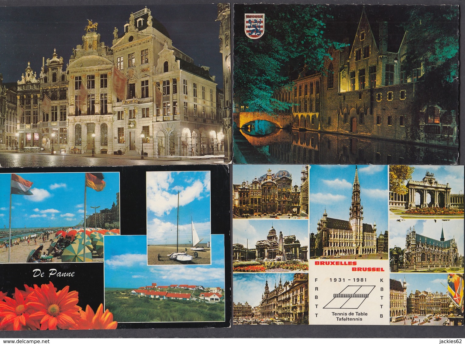 LT48/ BELGIQUE, Lot de 400 cartes, 206 format 10/15 et 194 format 14/9