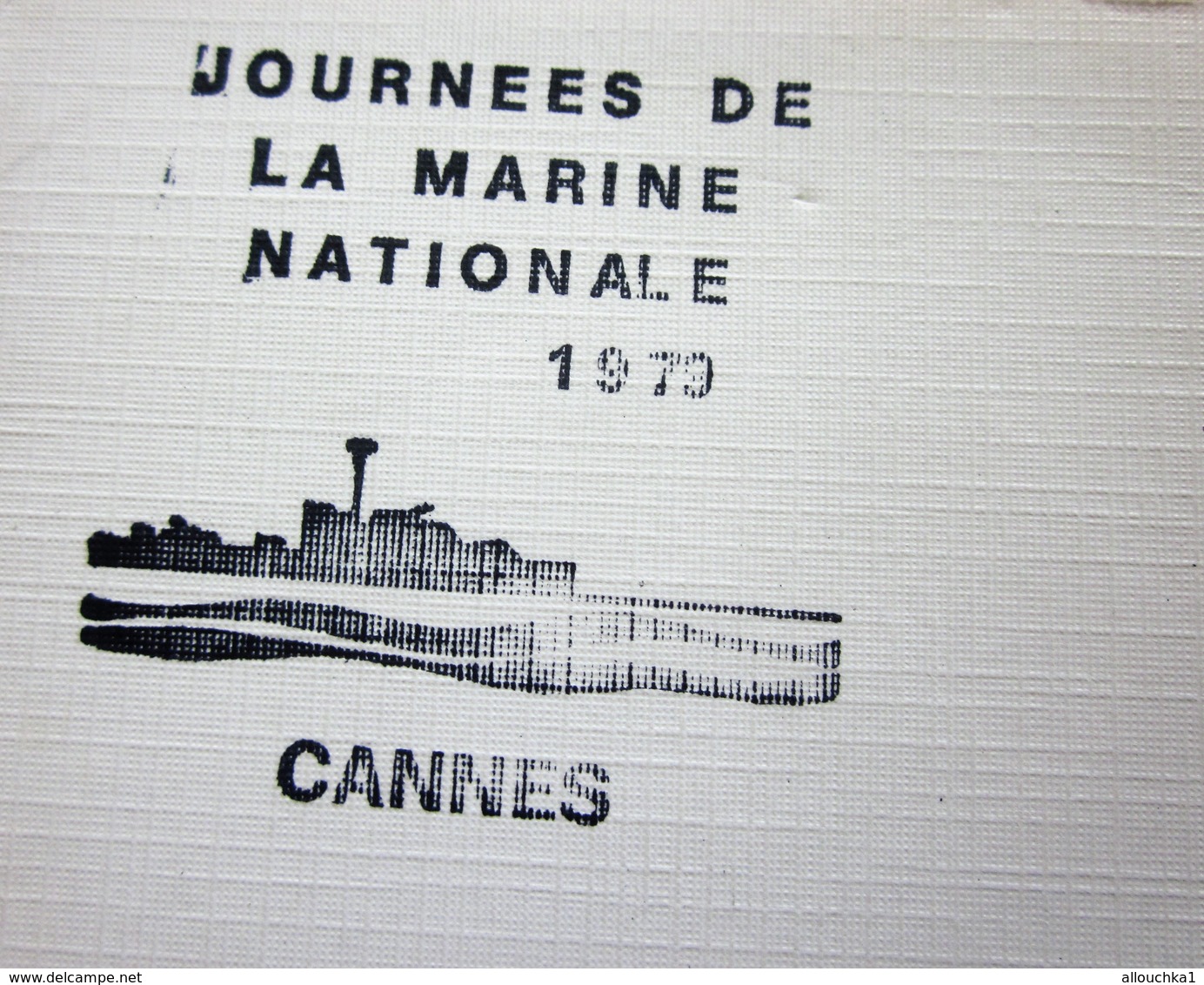 CROISEUR LANCE MISSILES COLBERT JOURNEE DE LA MARINE NATIONALE 1979 CANNES -MARIUS BAR EDITIONS TOULON - Militaria