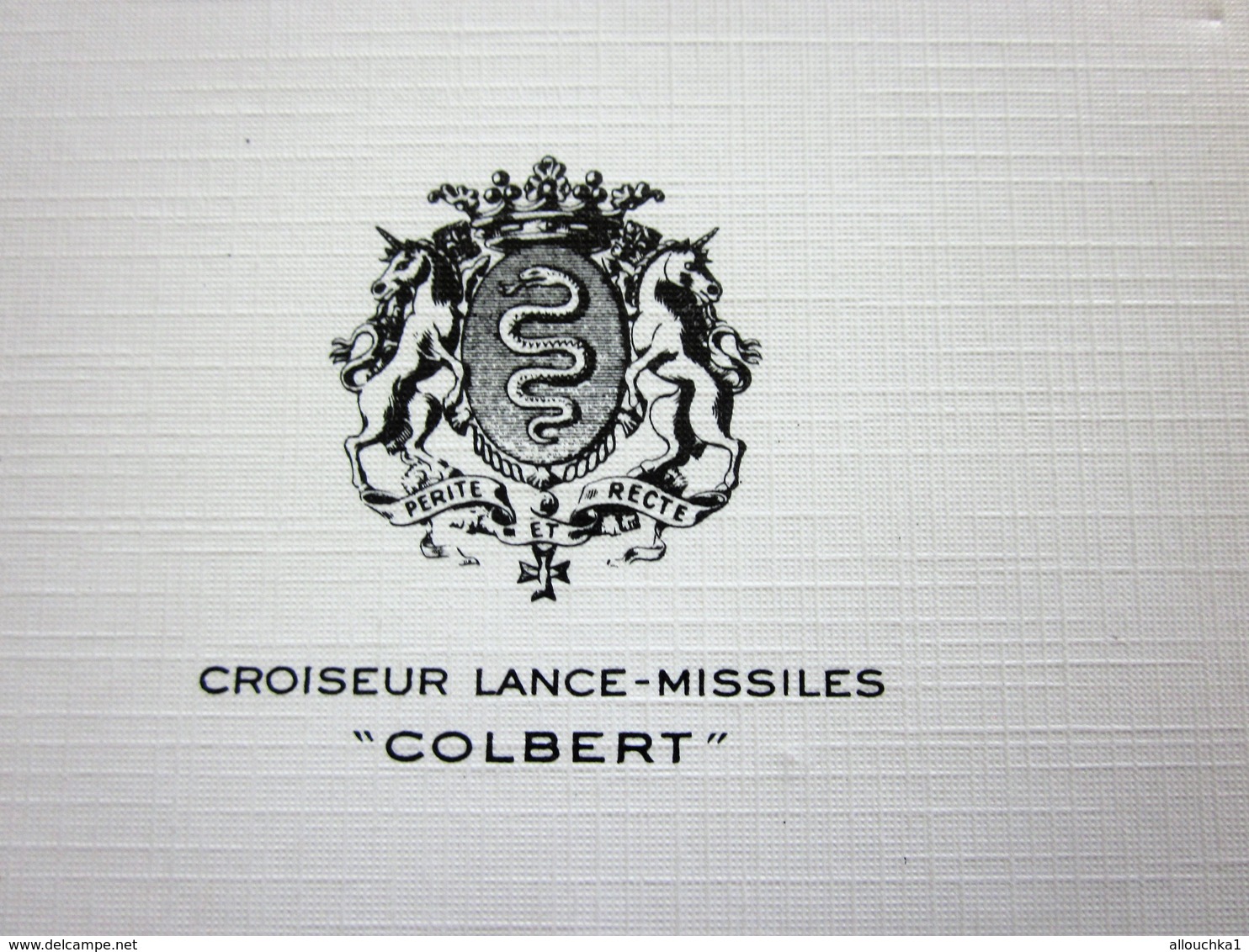 CROISEUR LANCE MISSILES COLBERT JOURNEE DE LA MARINE NATIONALE 1979 CANNES -MARIUS BAR EDITIONS TOULON - Militaria