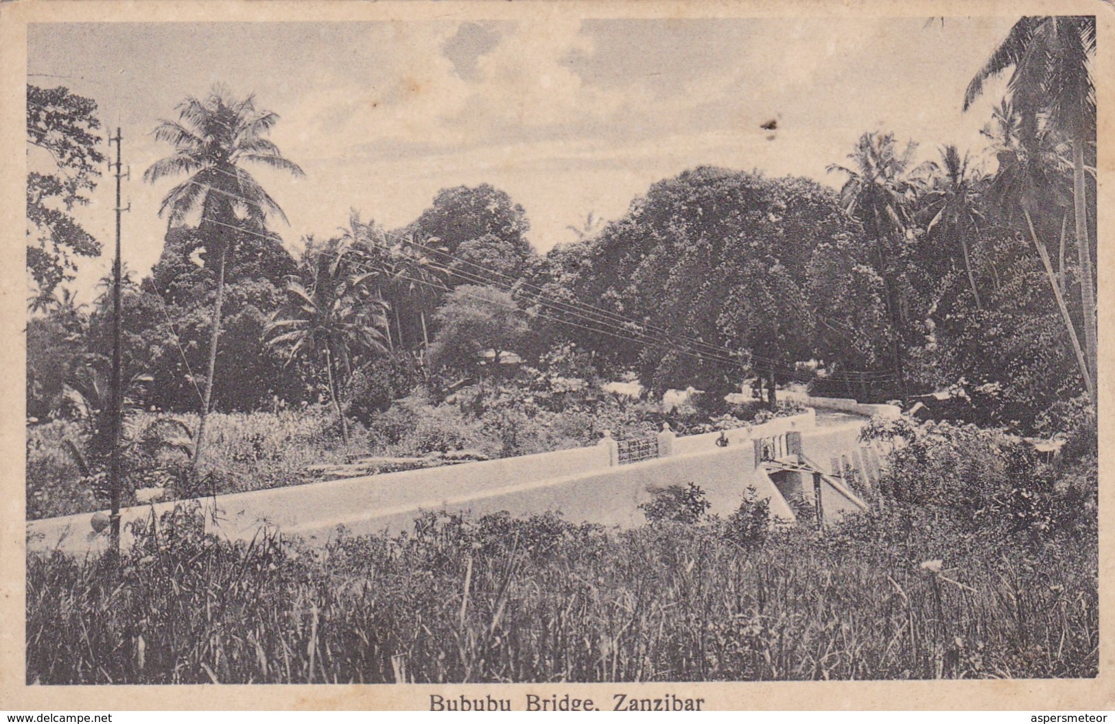 BUBUBU BRIDGE, ZANZIBAR. JB COUNTINHO. CPA CIRCA 1910s - BLEUP - Tanzanie