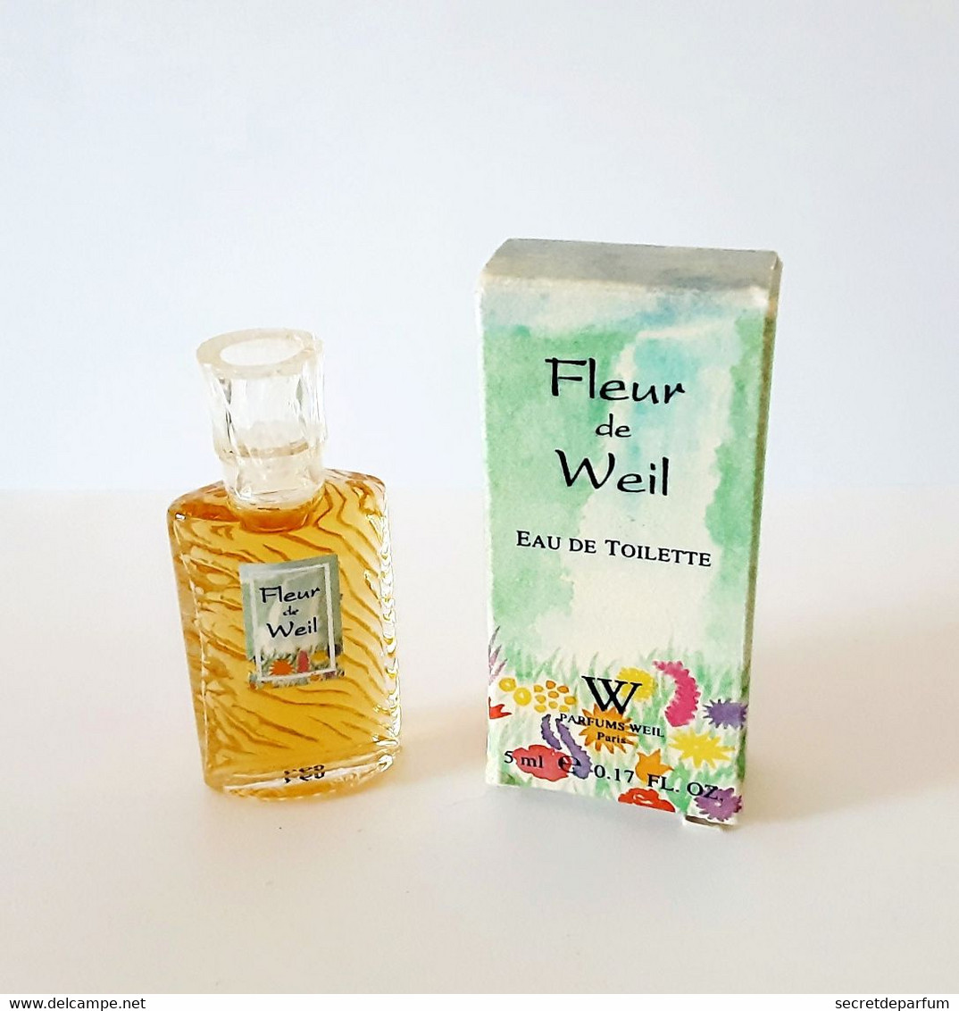 Miniatures De Parfum Fleur De WEIL De  WEIL  EDT   5 Ml + Boite - Miniatures Femmes (avec Boite)