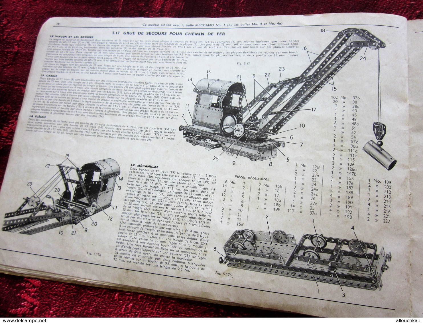 CATALOGUE N°4A INSTRUCTION POUR EMPLOI DES BOITES JEU DE CONSTRUCTION MECCANO  MECANIQUE EN  MINIATURE