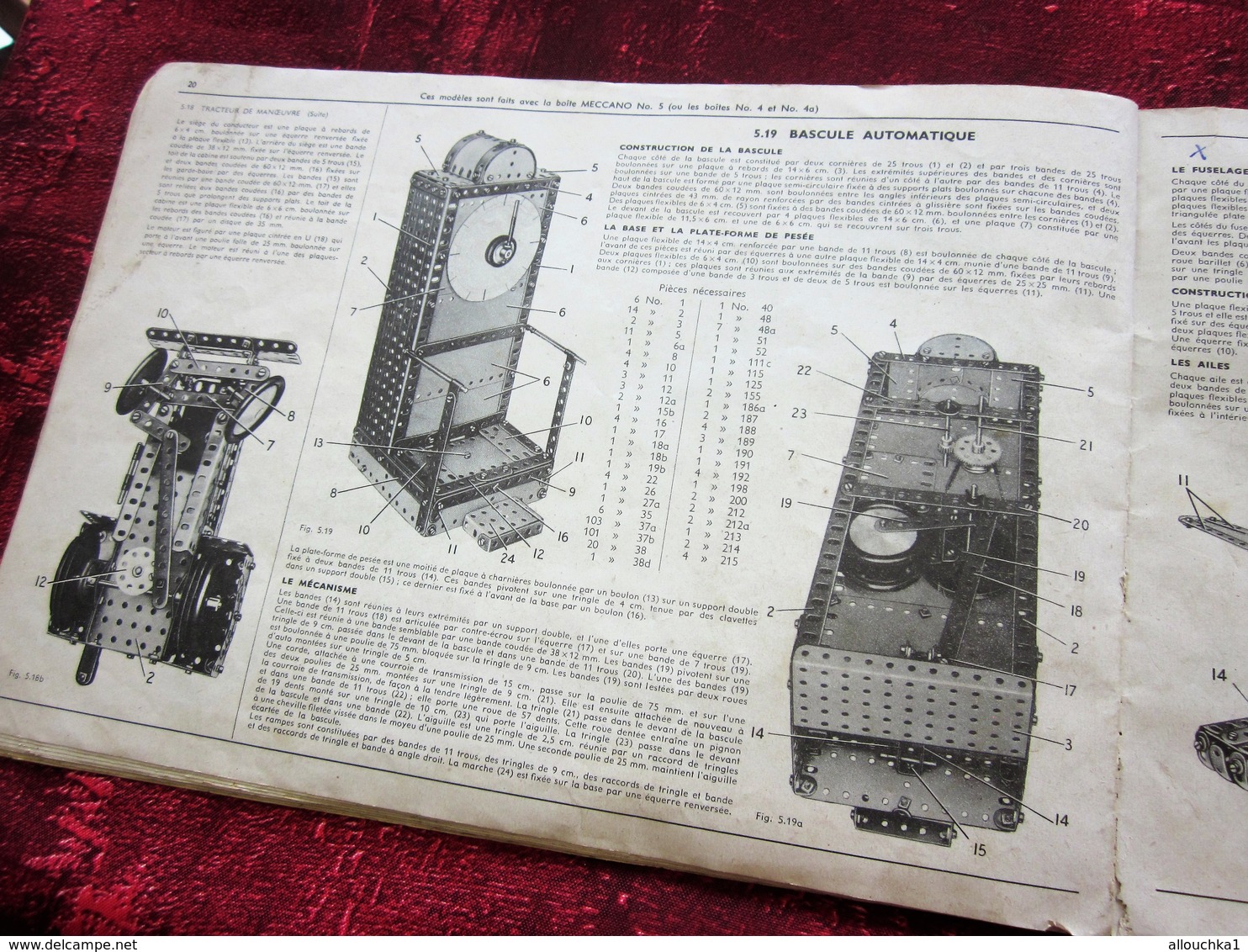 CATALOGUE N°4A INSTRUCTION POUR EMPLOI DES BOITES JEU DE CONSTRUCTION MECCANO  MECANIQUE EN  MINIATURE