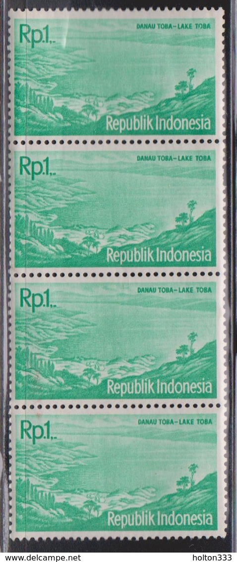 INDONESIA Scott # 513 MNH Strip Of 4 - Lake Toba - Indonesien