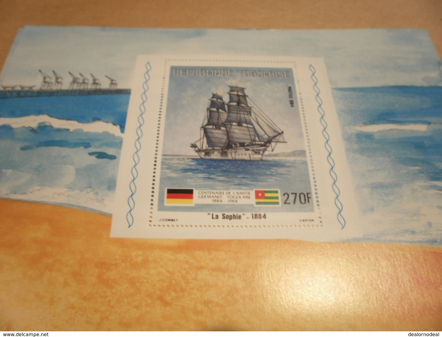 Miniature Sheet 1984 Togolaise Togo La Sophie 1884 Centenary - Togo (1960-...)