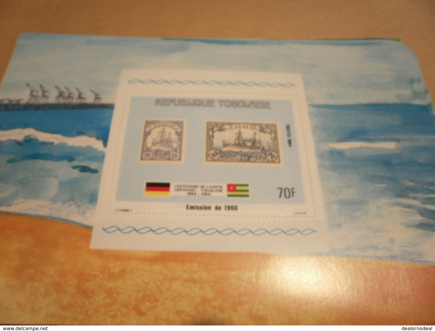 Miniature Sheet 1984 Togolaise Togo Emission 1900 1884 Centenary - Togo (1960-...)