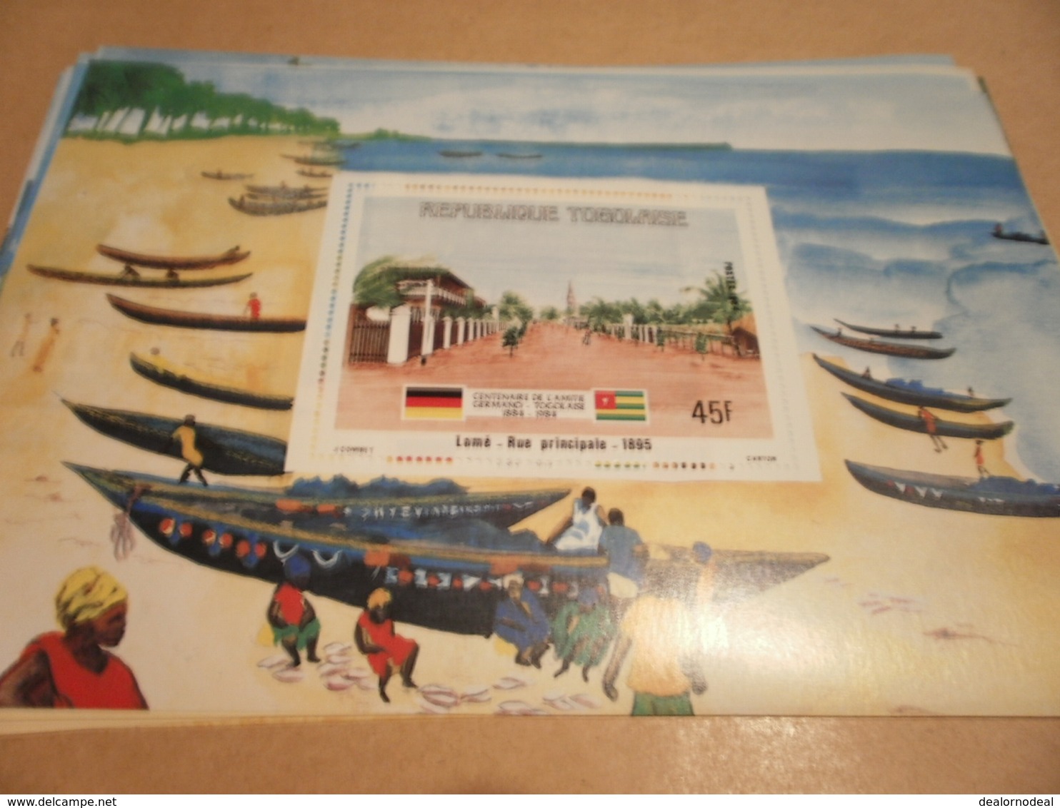 Miniature Sheet 1984 Togolaise Togo German Main Street 1895 - Togo (1960-...)