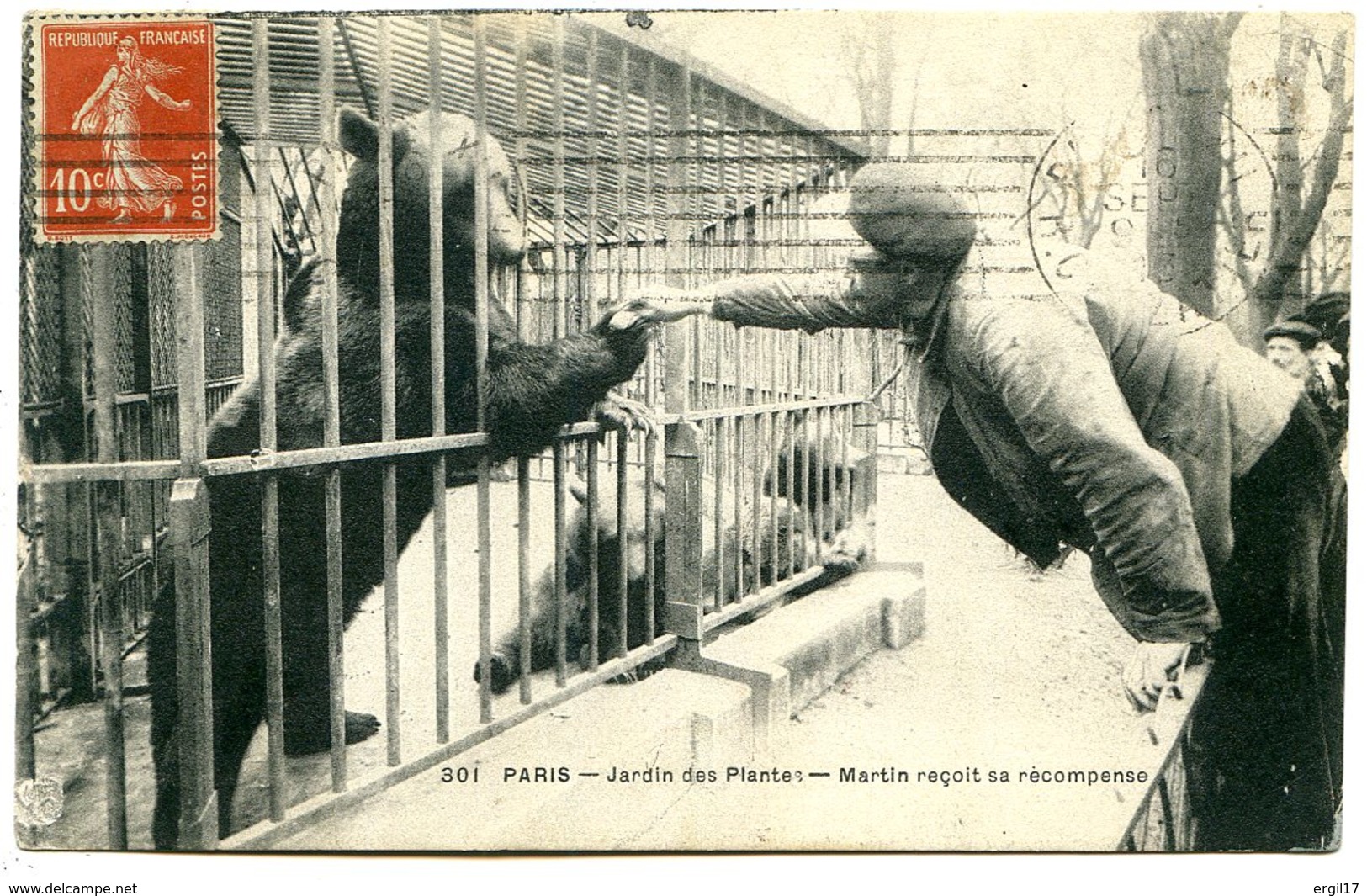 75005 PARIS - Jardin Des Plantes - L'Ours Martin Reçoit Sa Récompense - Distrito: 05