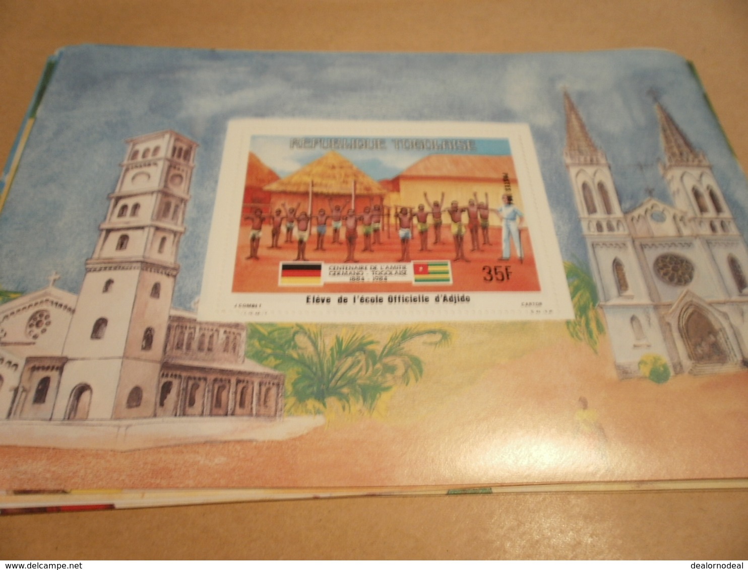 Miniature Sheet 1984 Togolaise Togo German Friendship Student Of The Official Dadjido School - Togo (1960-...)