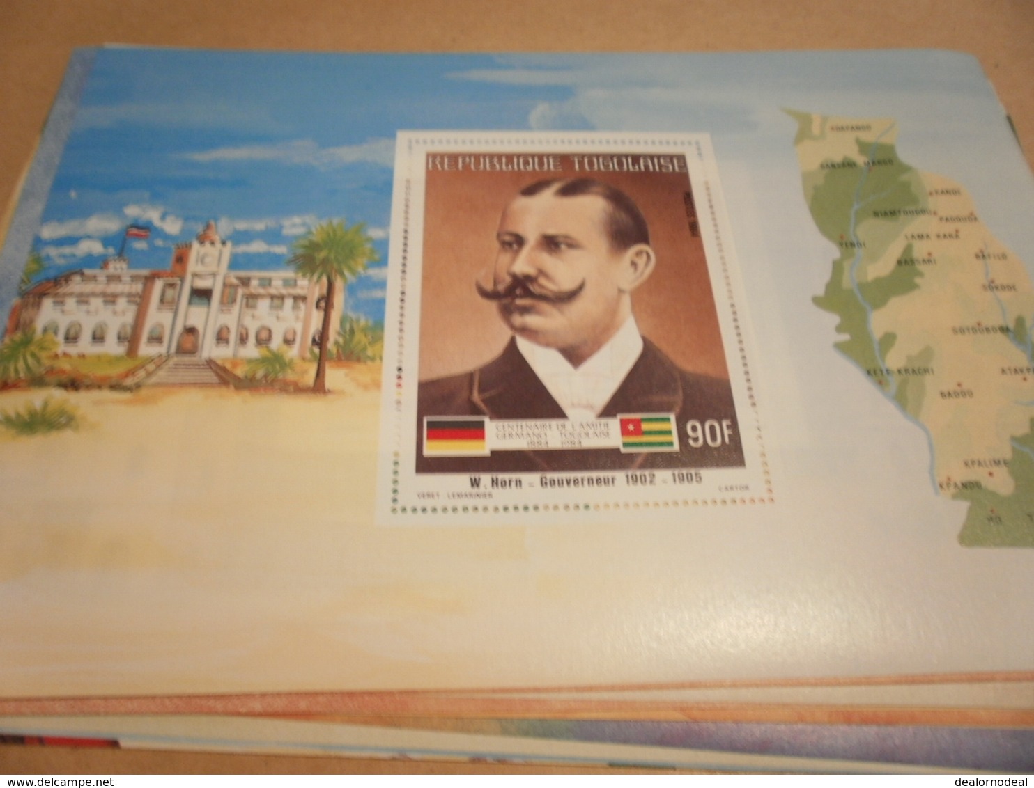 Miniature Sheet 1984 Togolaise Togo German Friendship Governor Horn 1905 - Togo (1960-...)