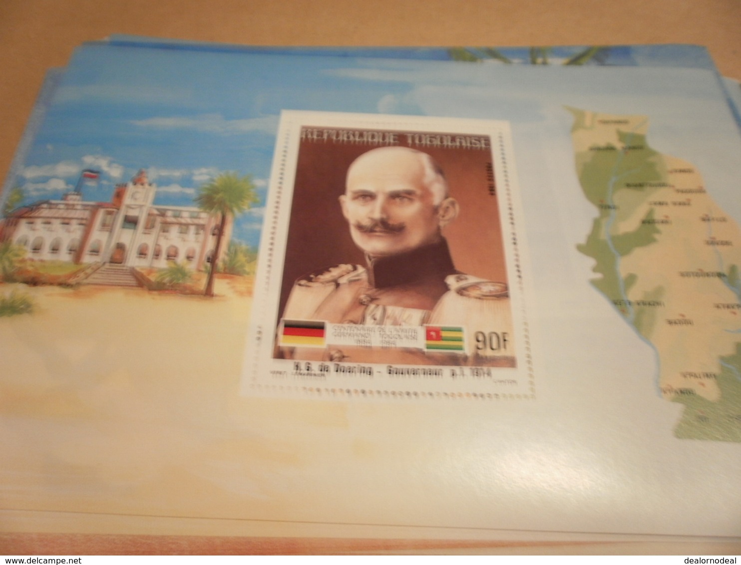 Miniature Sheet 1984 Togolaise Togo German Friendship Governor Doering 1914 - Togo (1960-...)