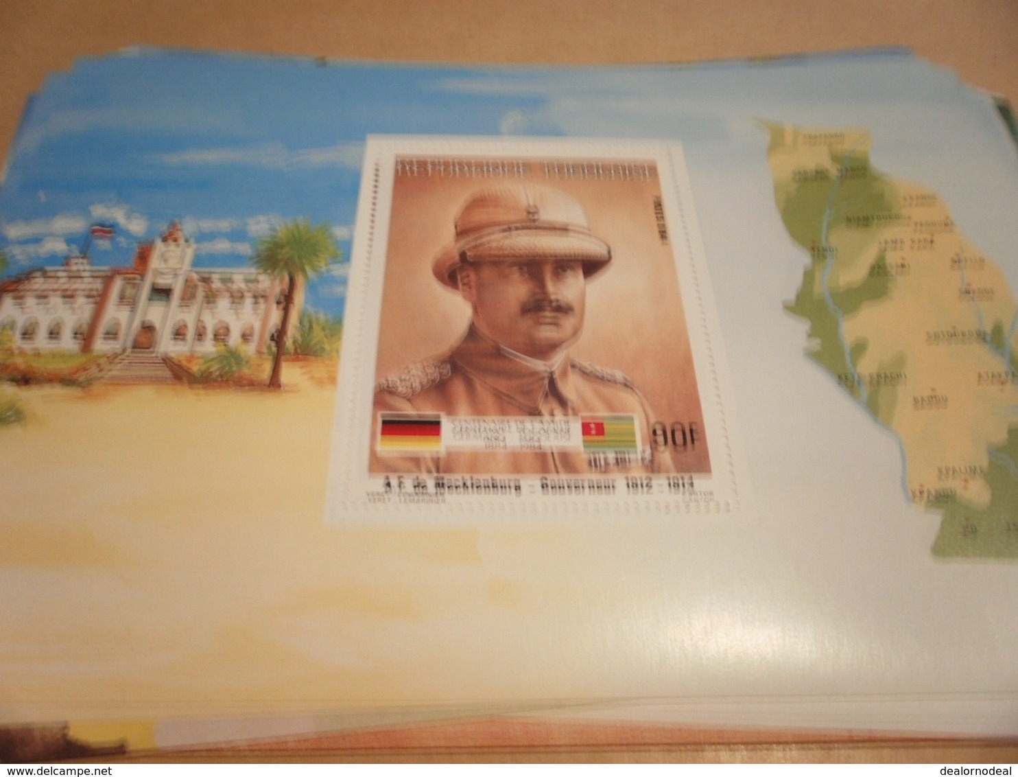 Miniature Sheet 1984 Togolaise Togo German Friendship Governor Mecklenburg 1912-1914 - Togo (1960-...)