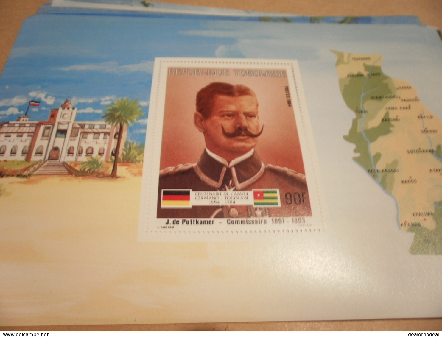 Miniature Sheet 1984 Togolaise Togo German Friendship Commissioner 1891-1893 - Togo (1960-...)