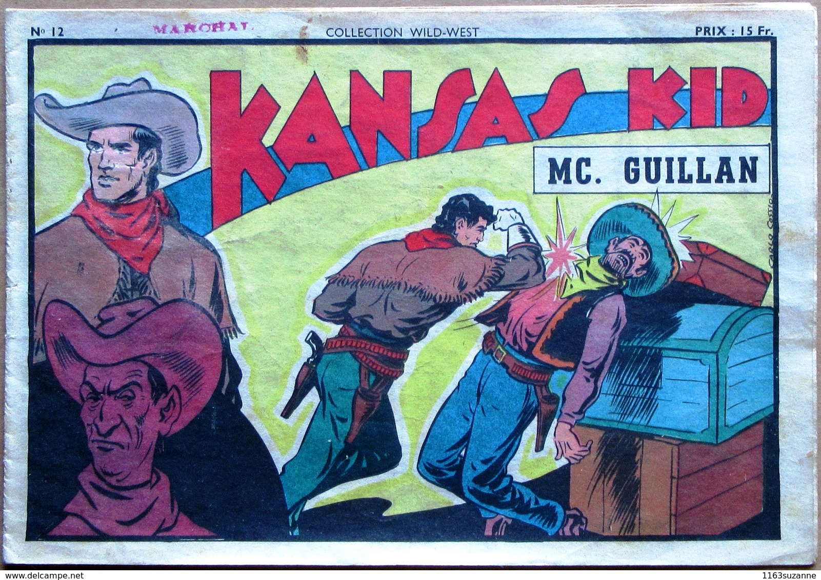 EO Editions SAGE, 31 Août 1948 > COLLECTION WILD-WEST - KANSAS KID #12 : Mc. Guillan - Sagédition