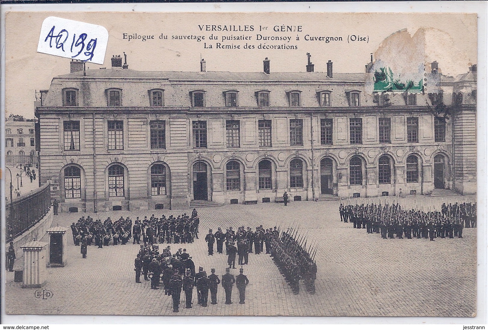 VERSAILLES- 1 ER GENIE- EPILOGUE DU SAUVETAGE DU PUISATIER DURONSOY A CUVERGNON- REMISE DES DECORATIONS - Versailles