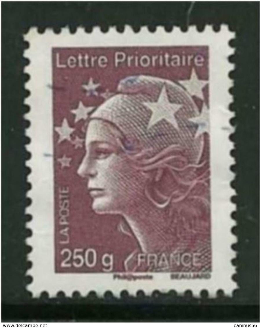 2011 Yt 4571 (o) Marianne & L'Europe Lettre Prioritaire 250g - 2010-.. Matasellados