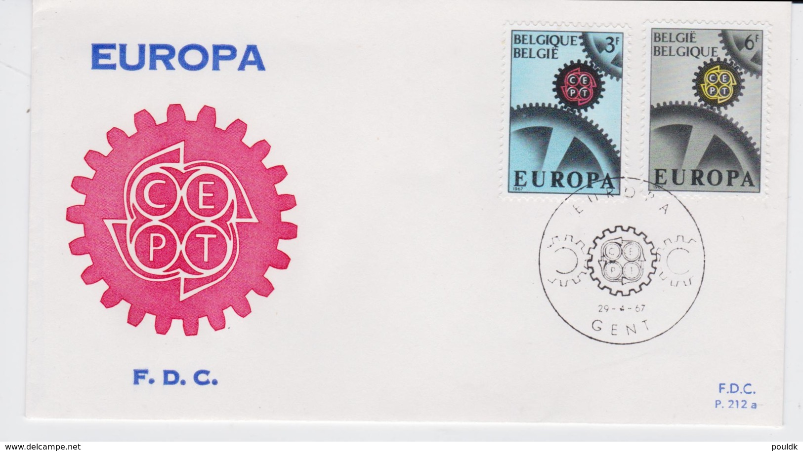 Belgium 1967 FDC Europa CEPT (T10-25) - 1967