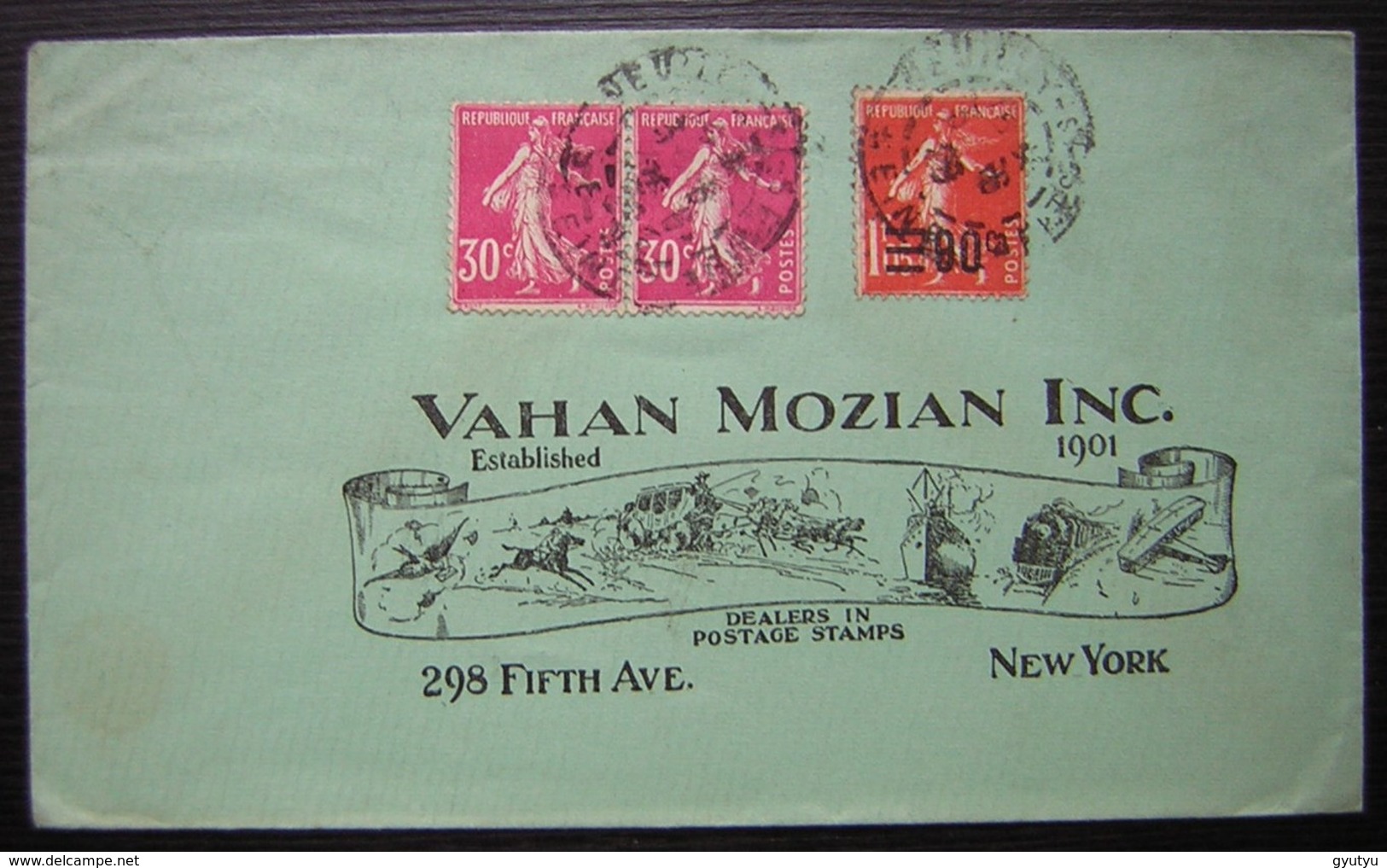 1926, Lettre Pour Vahan Mozian Inc à New York Dealers In Postage Stamps, Belle Enveloppe ! - 1921-1960: Moderne