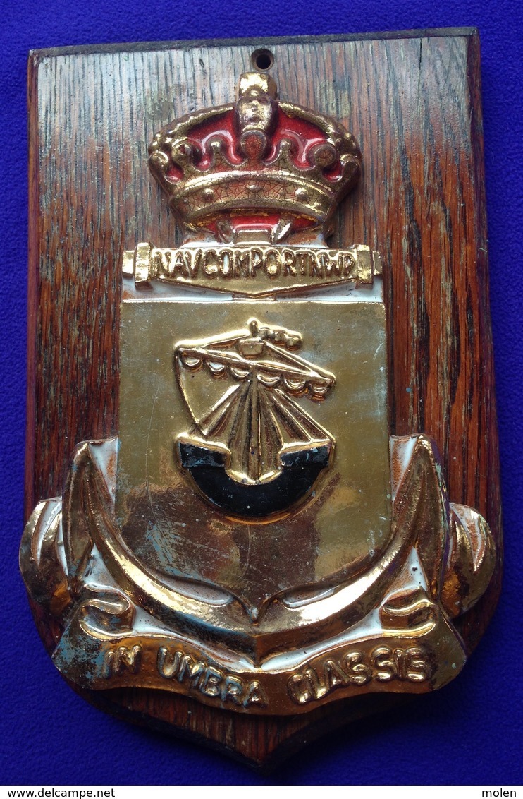 MARINE CREST BASIS NIEUWPOORT NAVCOMPORTNWP WAPEN Belgische Zeemacht ZMFN Force Navale Belge SCHILD EMBLEEM BLASON Z219 - Nieuwpoort