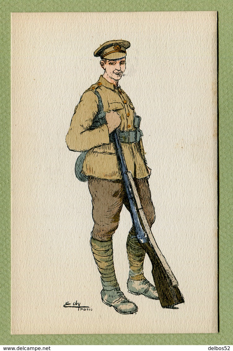 ILLUSTRATEUR " EDY " - MILITARIA - Uniforme Militaire Guerre 1914 - 1918 - Guerre 1914-18