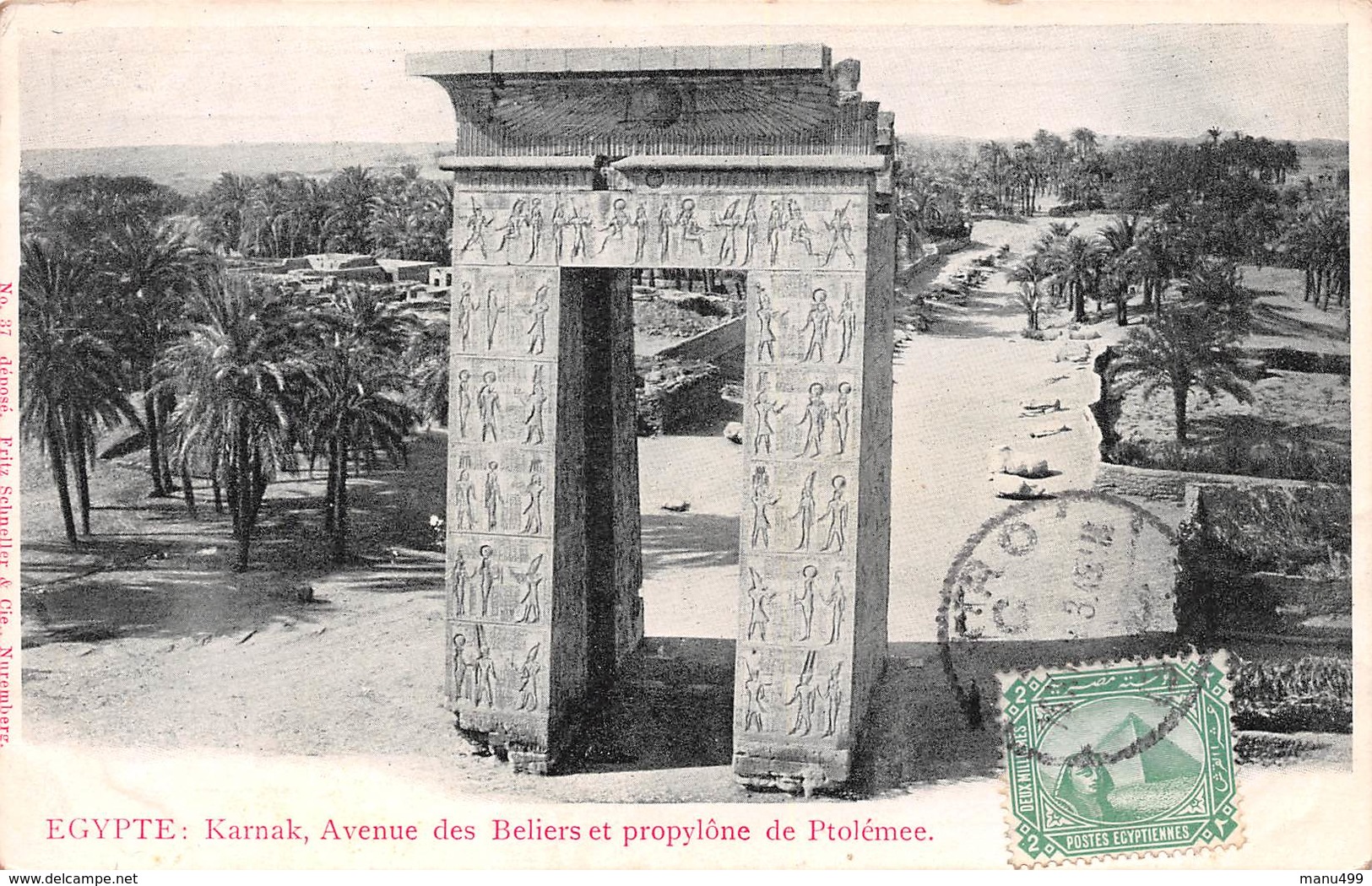 Karnak - Avenue Des Béliers Et Propylône De Ptolémée - Luxor