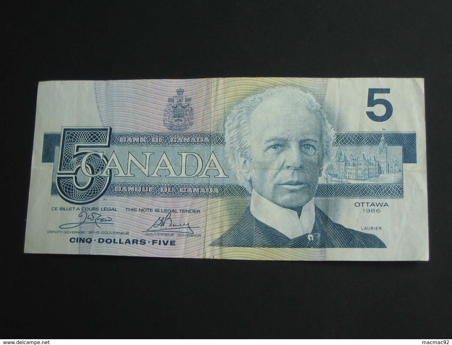 5 Five  Dollars 1986  - Bank Of Canada **** EN ACHAT IMMEDIAT ***** - Canada