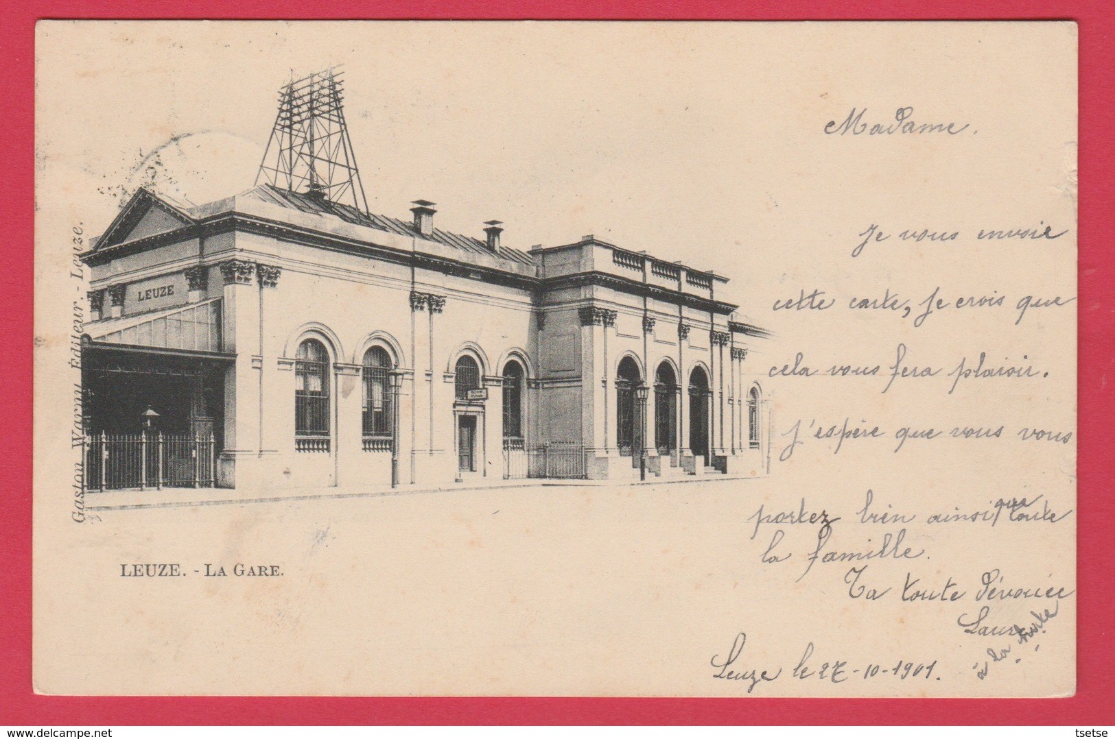 Leuze- La Gare ...précurseur - 1901 ( Voir Verso ) - Leuze-en-Hainaut