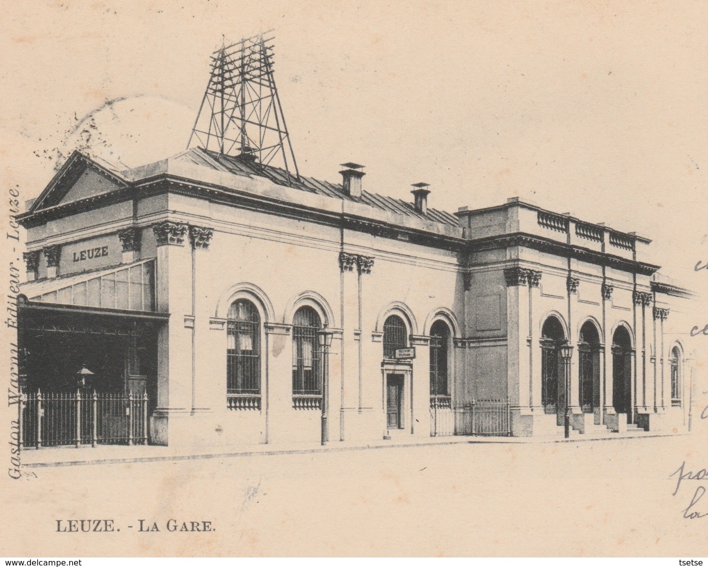Leuze- La Gare ...précurseur - 1901 ( Voir Verso ) - Leuze-en-Hainaut