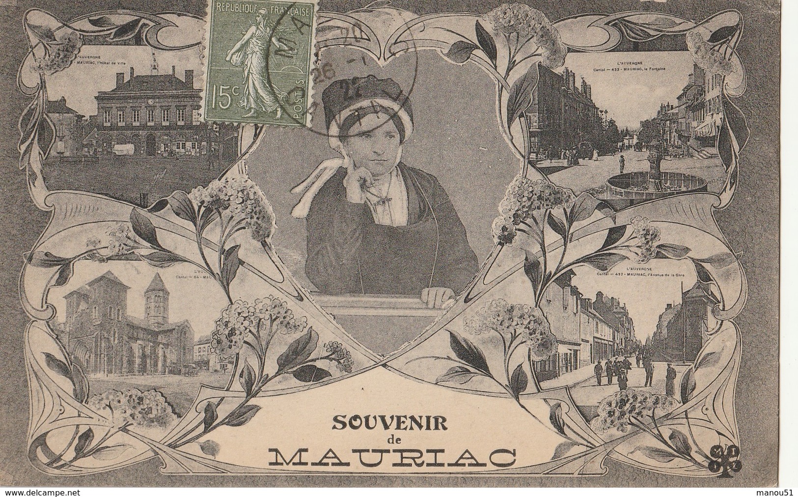 Souvenir De MAURIAC - CPA Multivues - Mauriac