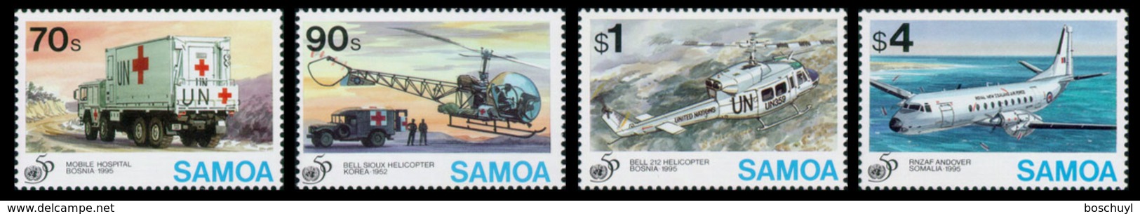 Samoa, 1995, United Nations 50th Anniversary, Peacekeeping, MNH, Michel 817-820 - Samoa