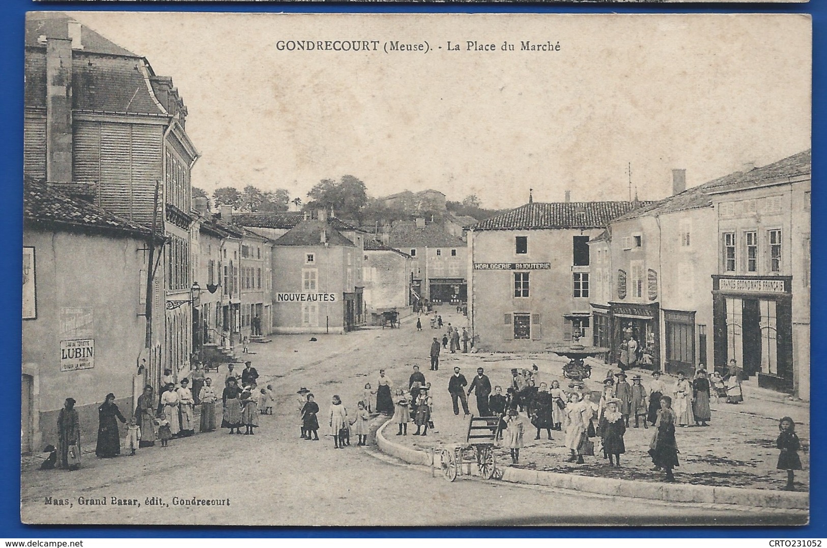 GONDRECOURT    La Place Du Marché    Animées     écrite En 1916 - Gondrecourt Le Chateau